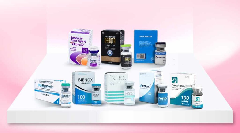 เปรียบเทียบ Botox แต่ละยี่ห้อ